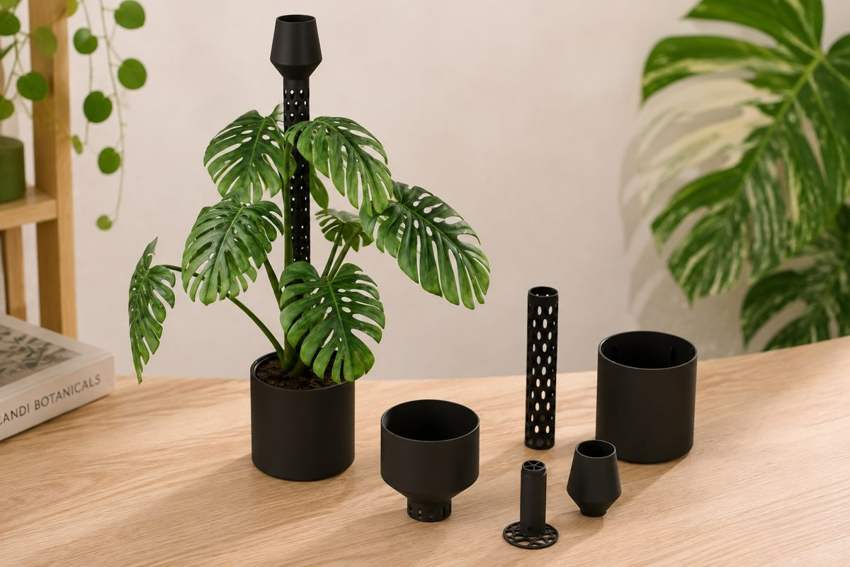 Plantsyra MossNest Einzelteile und Moosstab-System
