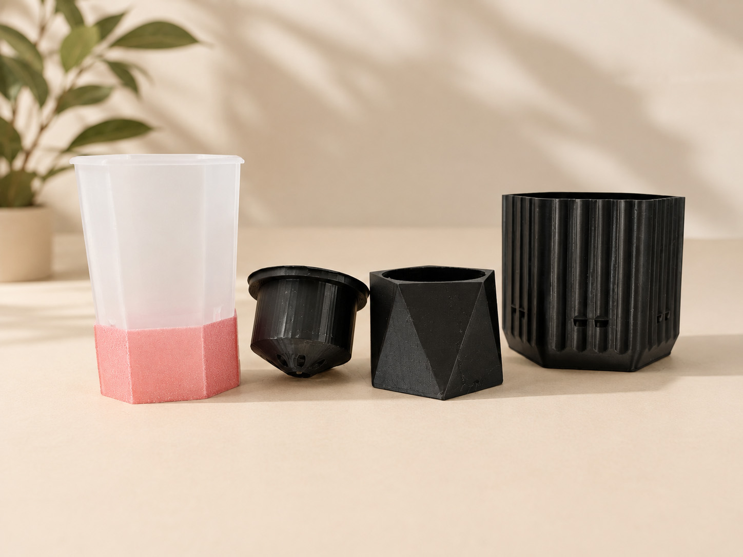 Plantsyra 3D-gedruckte Topfmodelle und Pflanzgefäße
